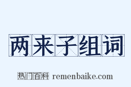 两来子组词是什么意思的图片